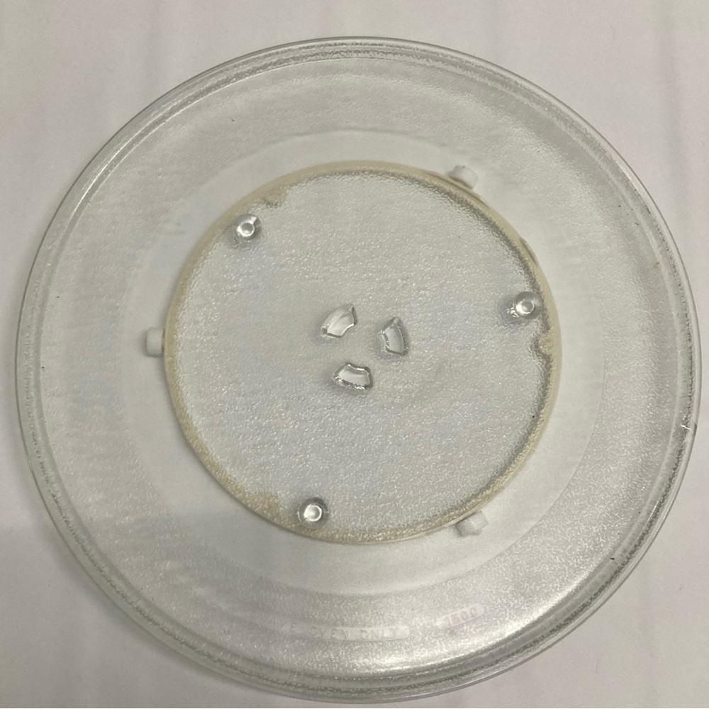 Replacement GE Microwave Glass Turntable Plate 13.7 inch. Y161 Rotating Ring